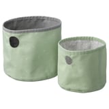 LEN Box 2er-Set, grün/hellgrau