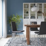 LILLÅNÄS Stuhl, verchromt/Gunnared dunkelgrau