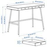 LILLÅSEN Schreibtisch, Bambus, 102x49 cm