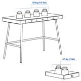 LILLÅSEN Schreibtisch, Bambus, 102x49 cm