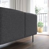 LILLEHEM 2er-Sitzelement, Gunnared/dunkelgrau Metall