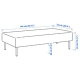 LILLEHEM 2er-Sitzelement, Gunnared/dunkelgrau Metall