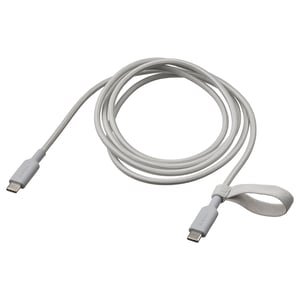 LILLHULT USB-C auf USB-C, hellgrau, 1.5 m