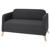 LINANÄS 2er-Sofa, Vissle dunkelgrau