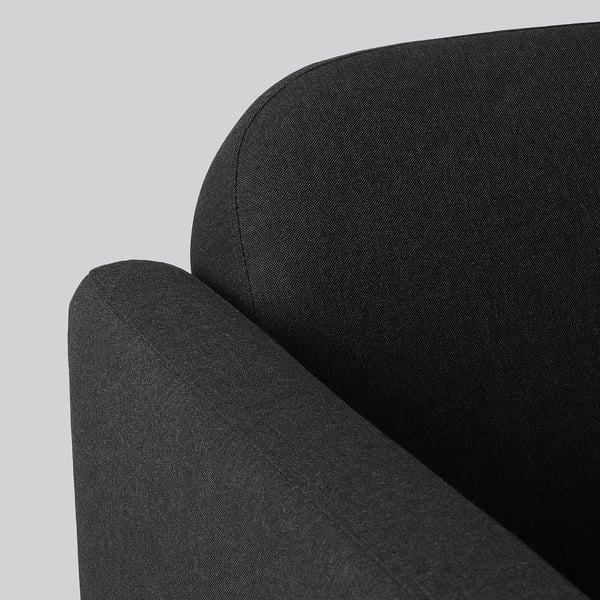 LINANÄS 2er-Sofa, Vissle dunkelgrau