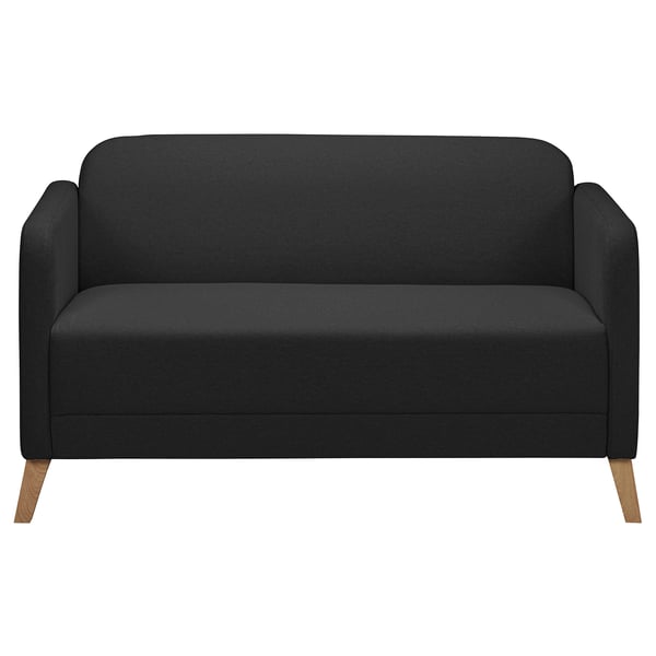 LINANÄS 2er-Sofa, Vissle dunkelgrau