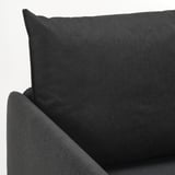 LINDÅKRA 2er-Bettsofa, Vissle dunkelgrau