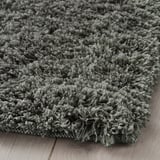 LINDKNUD Teppich Langflor, dunkelgrau, 80x150 cm