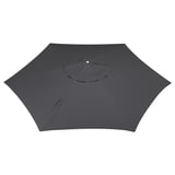 LINDÖJA Stoffüberzug Sonnenschirm, anthrazit, 300 cm
