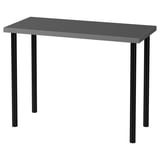 LINNMON / ADILS Tisch, dunkelgrau/schwarz, 100x45 cm