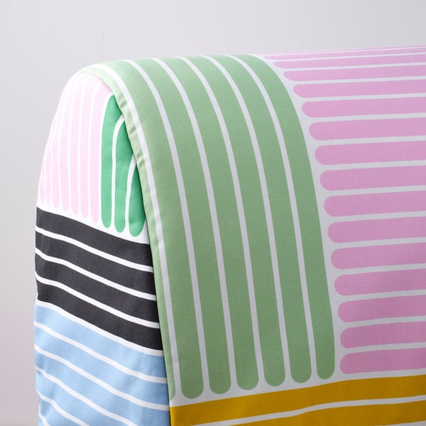 LYCKSELE MURBO 2er-Bettsofa, Grindtorp bunt