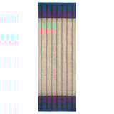 MÄVINN Läufer, flach gewebt, beige blau/Streifen, 70x200 cm
