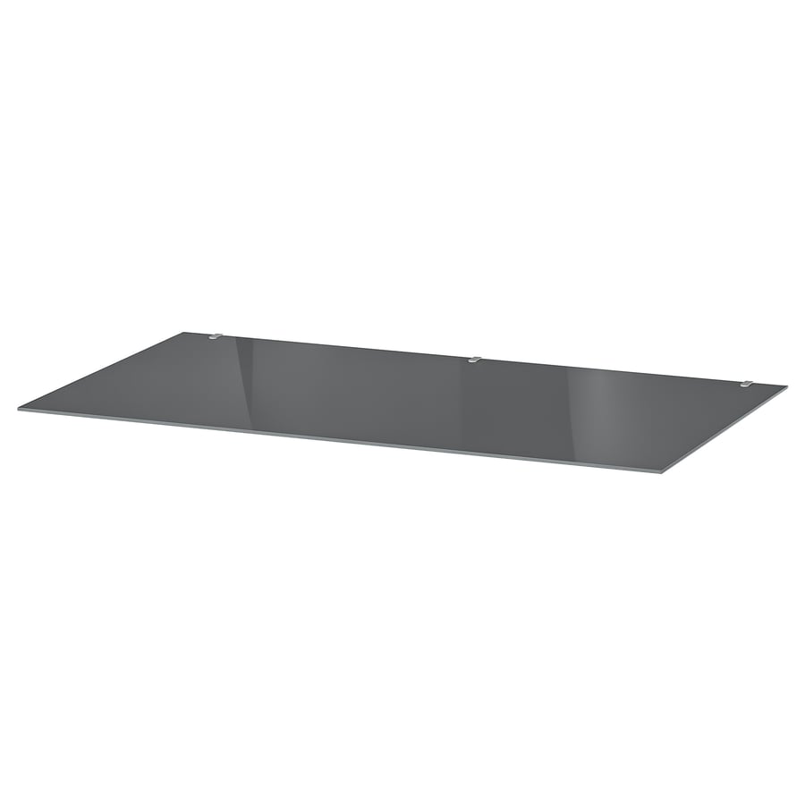 Malm Glasplatte Grau