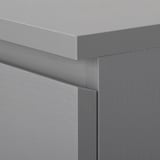 MALM Kommode mit 2 Schubladen, grau lasiert, 40x55 cm