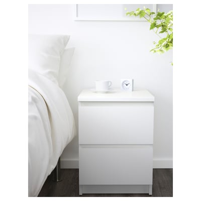 MALM Schlafzimmermöbel 2er-Set, weiß