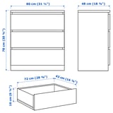 MALM Schlafzimmermöbel 2er-Set, weiß