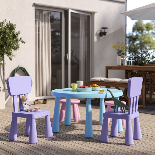 MAMMUT Kinderstuhl, drinnen/draußen/lila