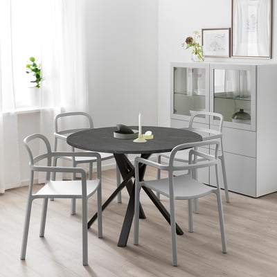 MARIEDAMM Tisch, schwarz marmoriert, 105 cm