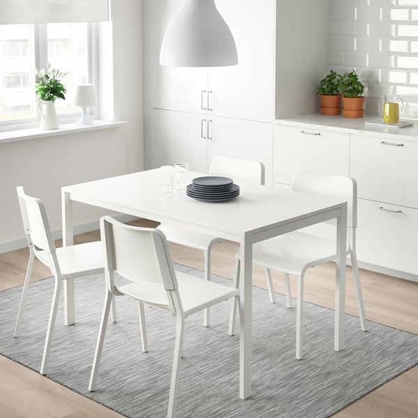 Melltorp Teodores Tisch Und 4 Stuhle Weiss Ikea Schweiz