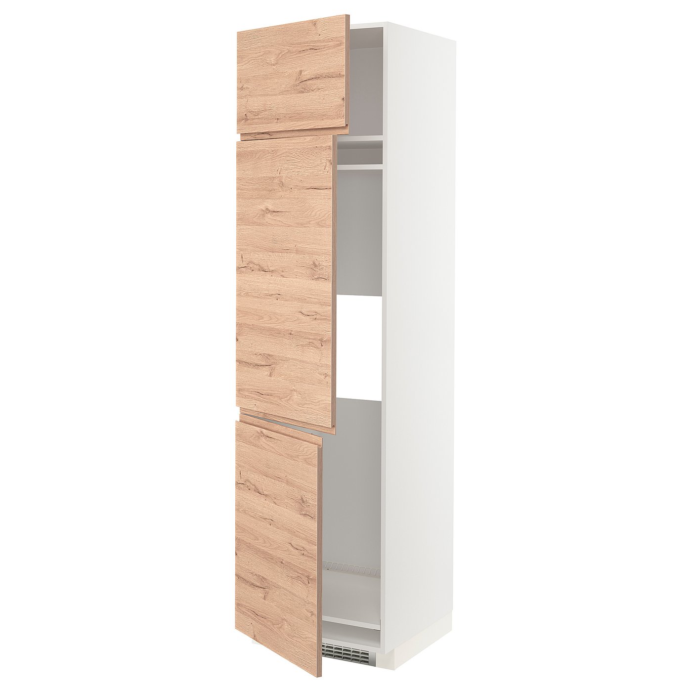 METOD Hochschrank f Kühl/Gefrierschr+3Tür - weiß/Voxtorp