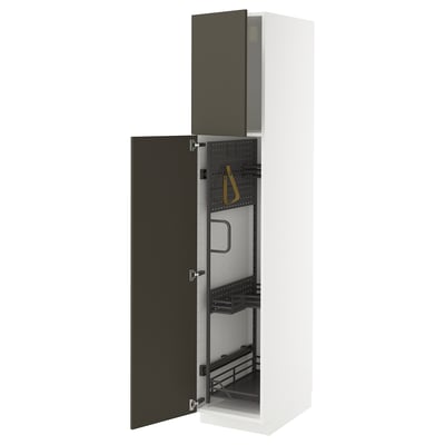 METOD Hochschrank mit Putzschrankeinr.