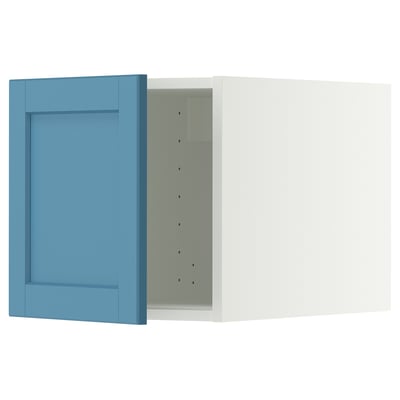 METOD Oberschrank, weiß/Lerhyttan blau, 40x40 cm