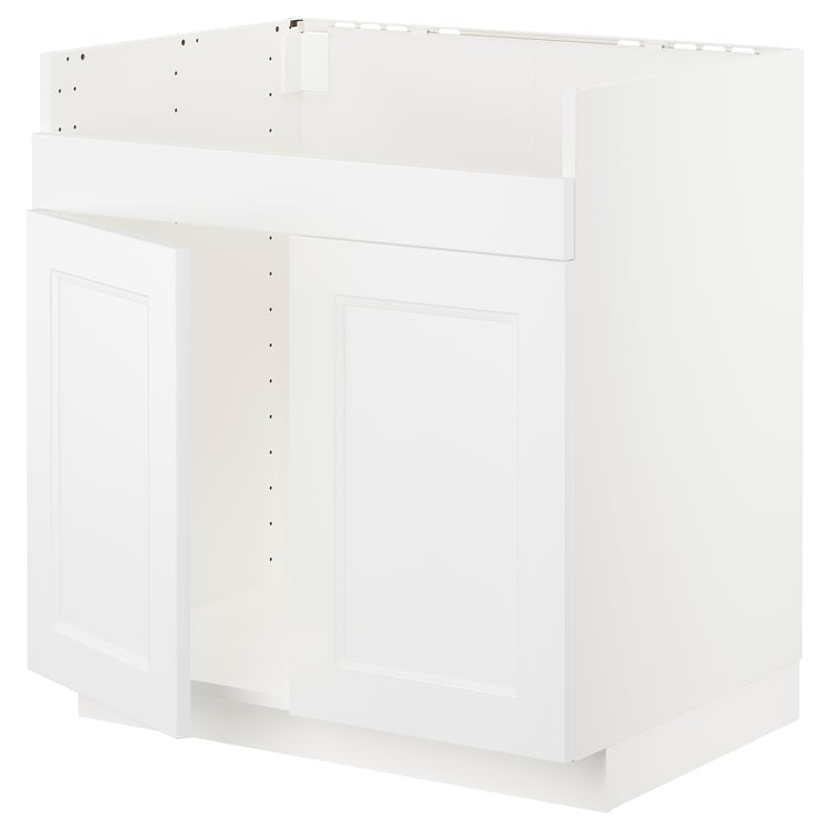 METOD Unterschrank f HAVSEN Spüle 2 - weiß/Axstad matt weiß - IKEA Schweiz