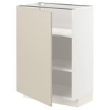 METOD Unterschrank mit Böden, weiß/Havstorp beige, 60x37 cm