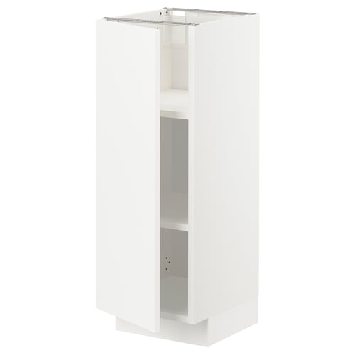 METOD Unterschrank mit Böden, weiß/Veddinge weiß, 30x37 cm