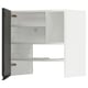 METOD Wandschrank f Dunstabzug/Boden/Tür, weiß/Upplöv matt anthrazit, 60x60 cm