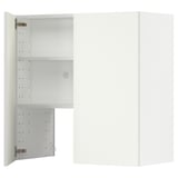 METOD Wandschrank f Dunstabzug/Boden/Tür, weiß/Vallstena weiß, 80x80 cm