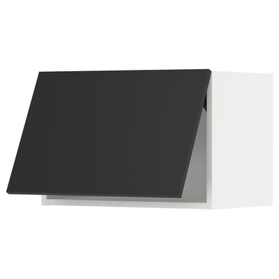 METOD Wandschrank horizontal, weiß/Nickebo matt anthrazit, 60x40 cm
