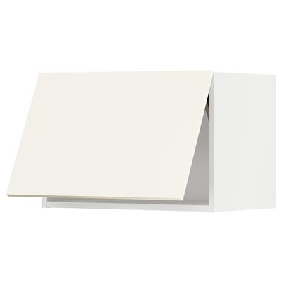 METOD Wandschrank horizontal, weiß/Vallstena weiß, 60x40 cm