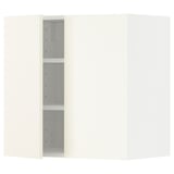 METOD Wandschrank mit Böden und 2 Türen, weiß/Vallstena weiß, 60x60 cm