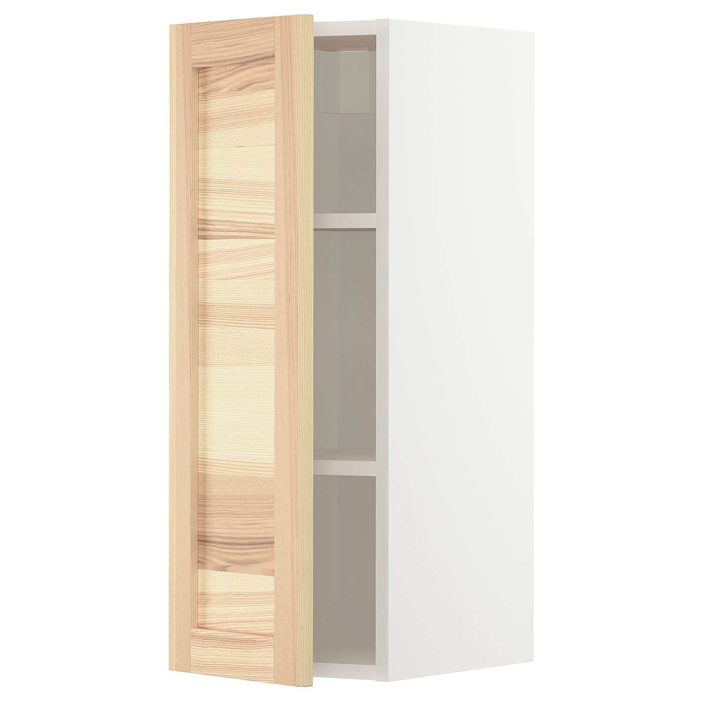 METOD Wandschrank mit Böden - weiß/Torhamn Esche - IKEA Schweiz