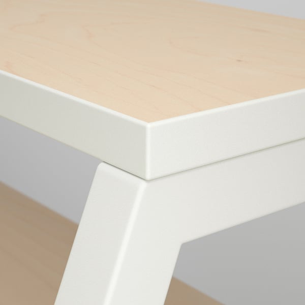 MITTPLAN Schreibtisch, weiß, 80x60 cm