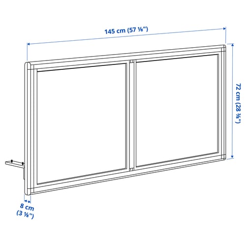 MITTZON Akustische Abschirmung Schreibtisch, Gunnared beige, 145x72 cm