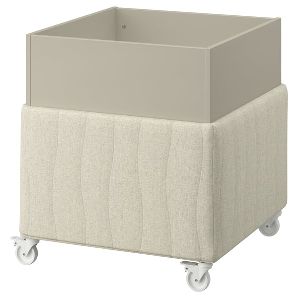 MITTZON Akustischer Blumenkasten mit Rollen, Gunnared beige, 70x70x75 cm