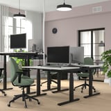 MITTZON Untergest. f Schreibtisch sitz/steh, elektrisch/schwarz, 120/140/160x60 cm