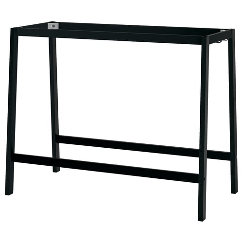 MITTZON Untergestell für Konferenztisch - schwarz 140x68x103 cm