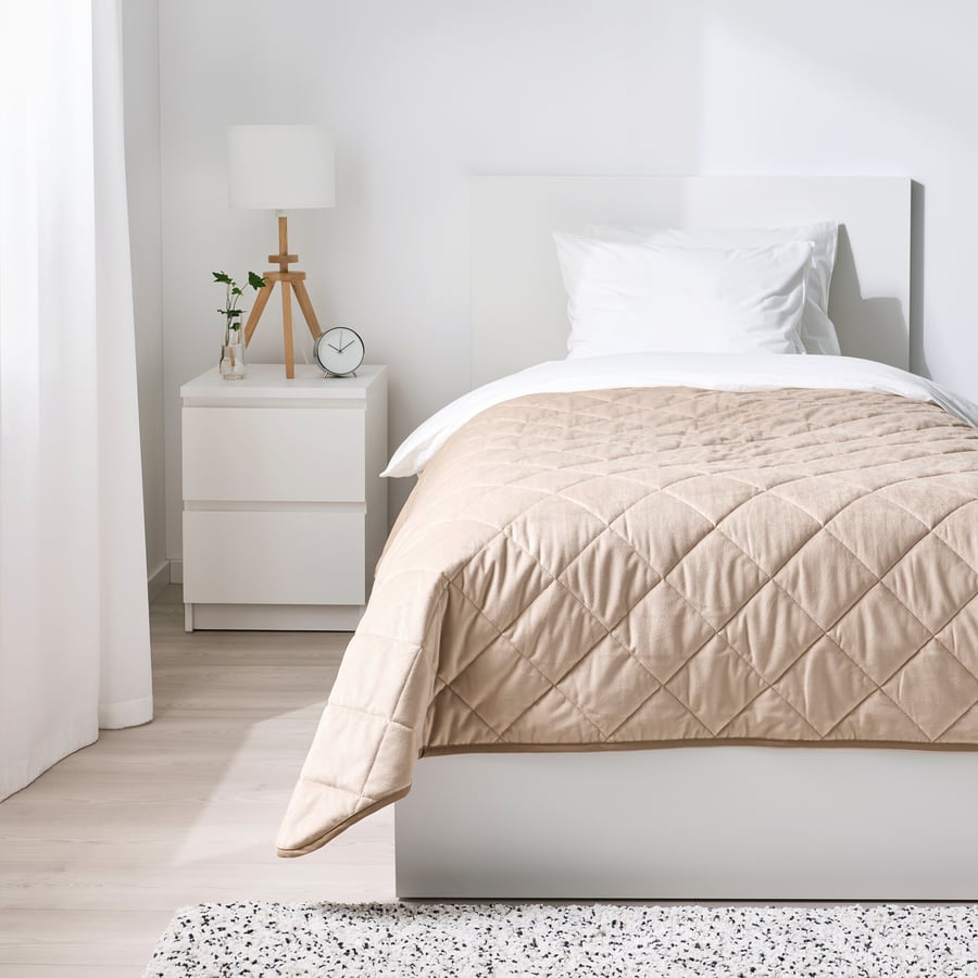 MJUKPLISTER Tagesdecke, beige, 160x250 cm - IKEA Schweiz
