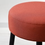 MÖRTFORS Pouf, Diseröd rot, 47x47 cm
