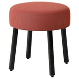 MÖRTFORS Pouf, Diseröd rot, 47x47 cm
