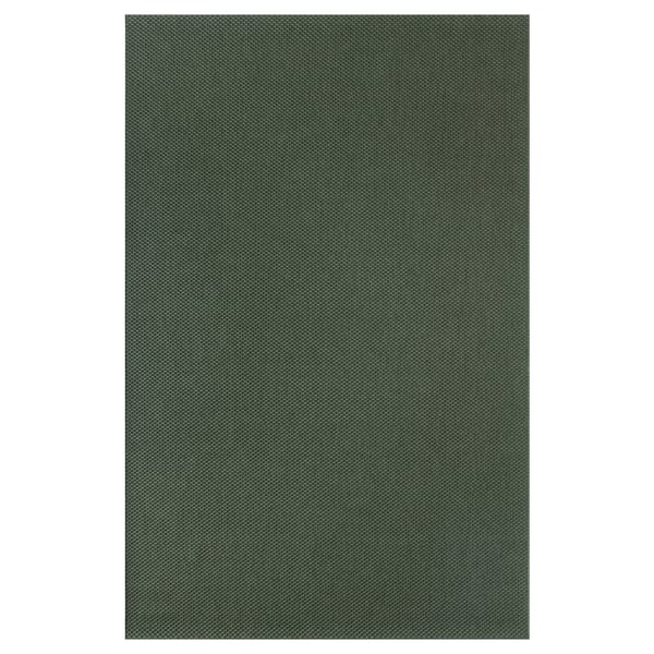 MORUM Teppich flach gewebt, drinnen/drau, dunkelgrün, 160x230 cm