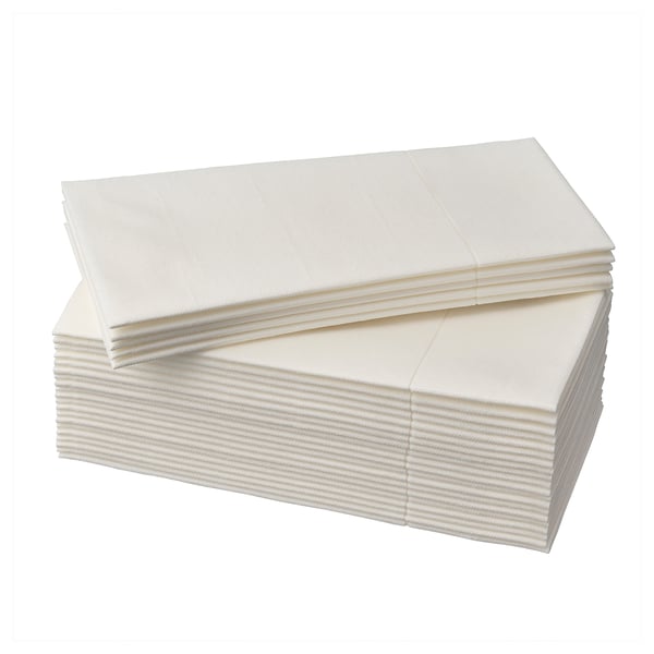 MOTTAGA Papierserviette, weiß, 38x38 cm