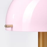 NÖDMAST Leuchte, tragbar + battbetr., LED, hellrosa/dunkel graugrün, 26 cm