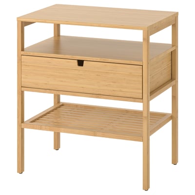 NORDKISA Ablagetisch, Bambus, 60x40 cm