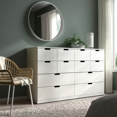 NORDLI cassettiera con 8 cassetti, bianco, 160x192 cm - IKEA Svizzera