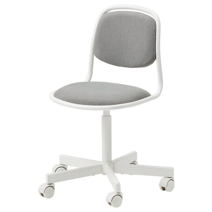 ÖRFJÄLL Schreibtischstuhl für Kinder, weiss/Vissle hellgrau IKEA Schweiz