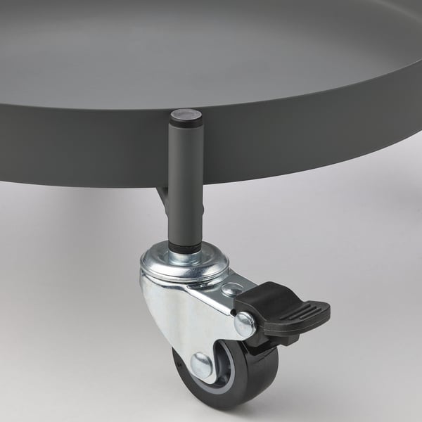 OLIVBLAD Pflanzenrollwagen, drinnen/draußen dunkelgrau, 32 cm